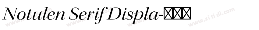 Notulen Serif Displa字体转换